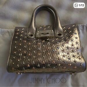 Jimmy Choo Metallic Star-Embellished 2-Way Satchel